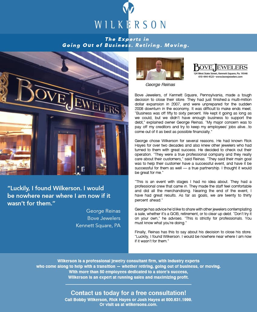 Photo from jewelry sale at Bove Jewelers
