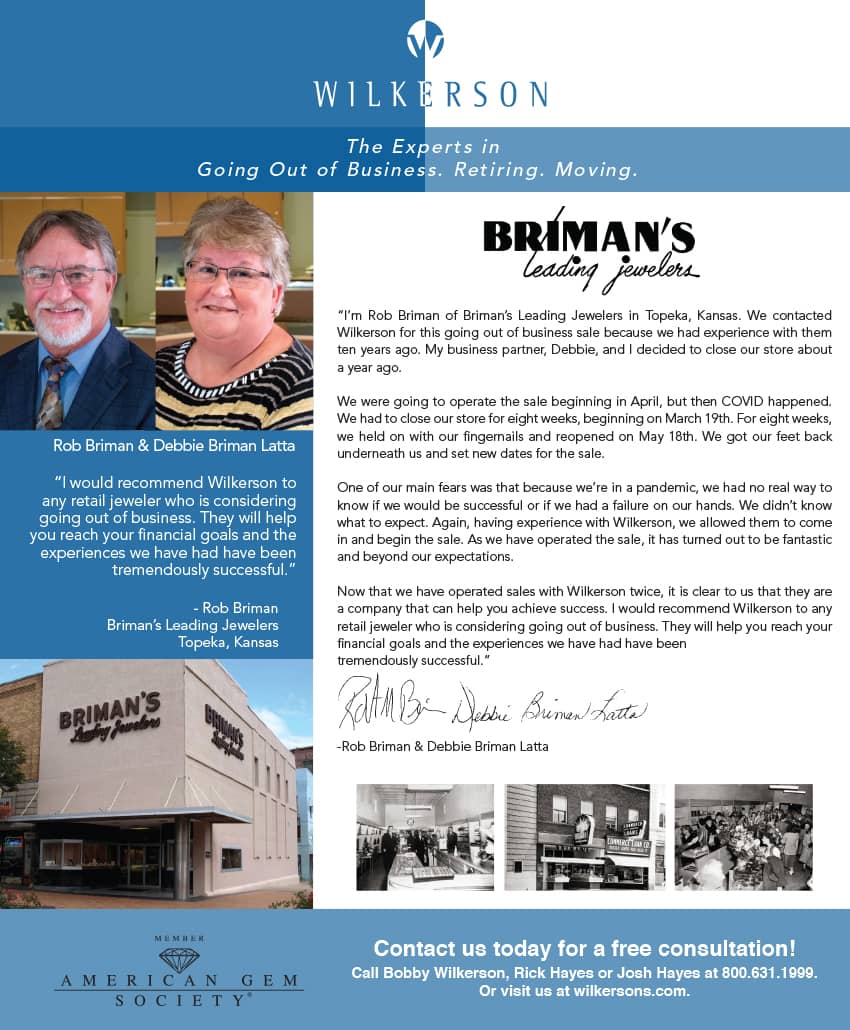 Photo from jewelry sale at Briman’s Leading Jewelers