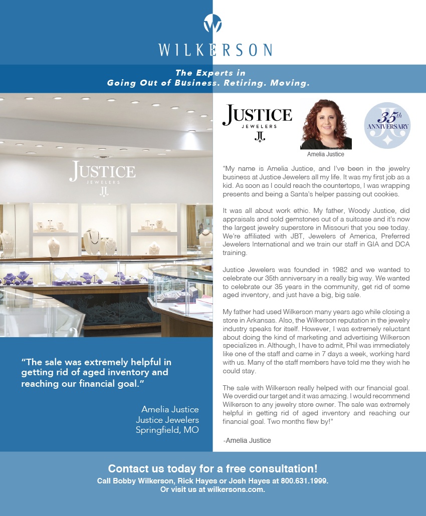 Photo from jewelry sale at Justice Jewelers