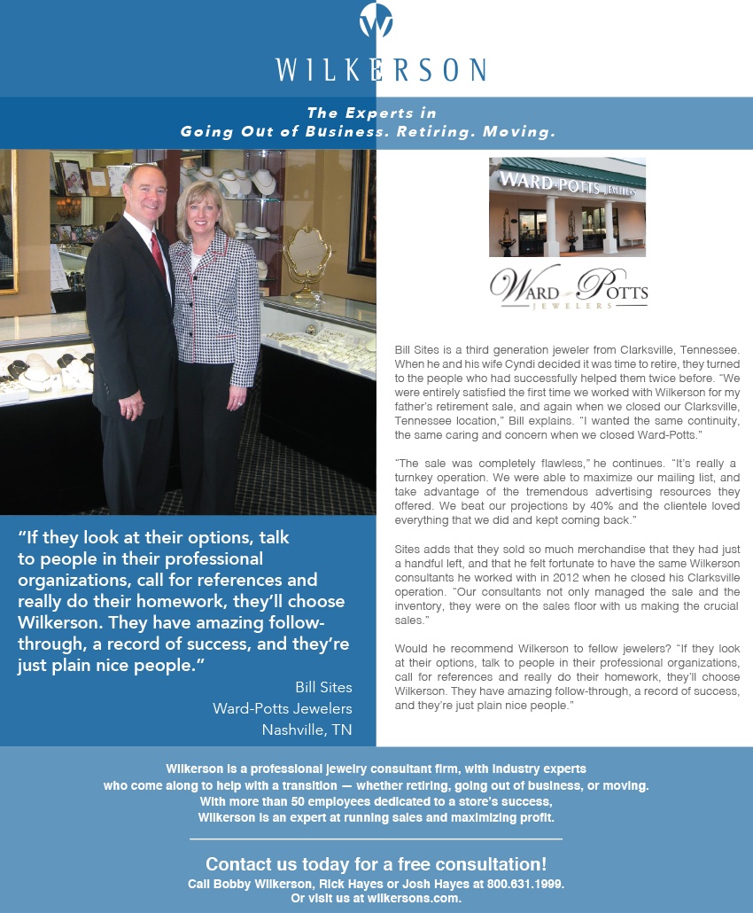 Photo from jewelry sale at Ward-Potts Jewelers