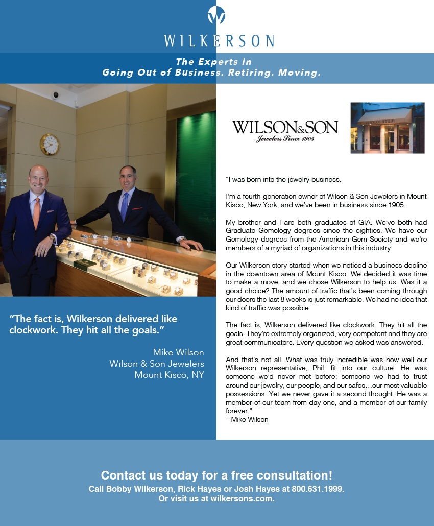 Photo from jewelry sale at Wilson and Son Jewelers