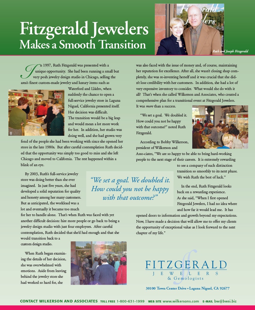 Photo from jewelry sale at Fitzgerald Jewelers