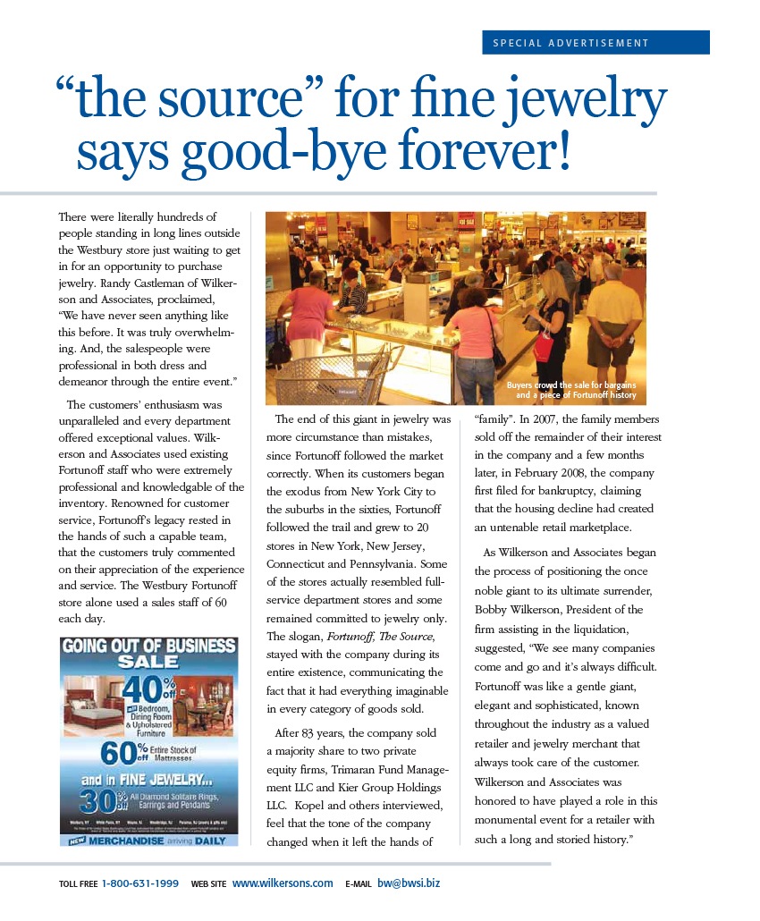 Photo from jewelry sale at Fortunoff
