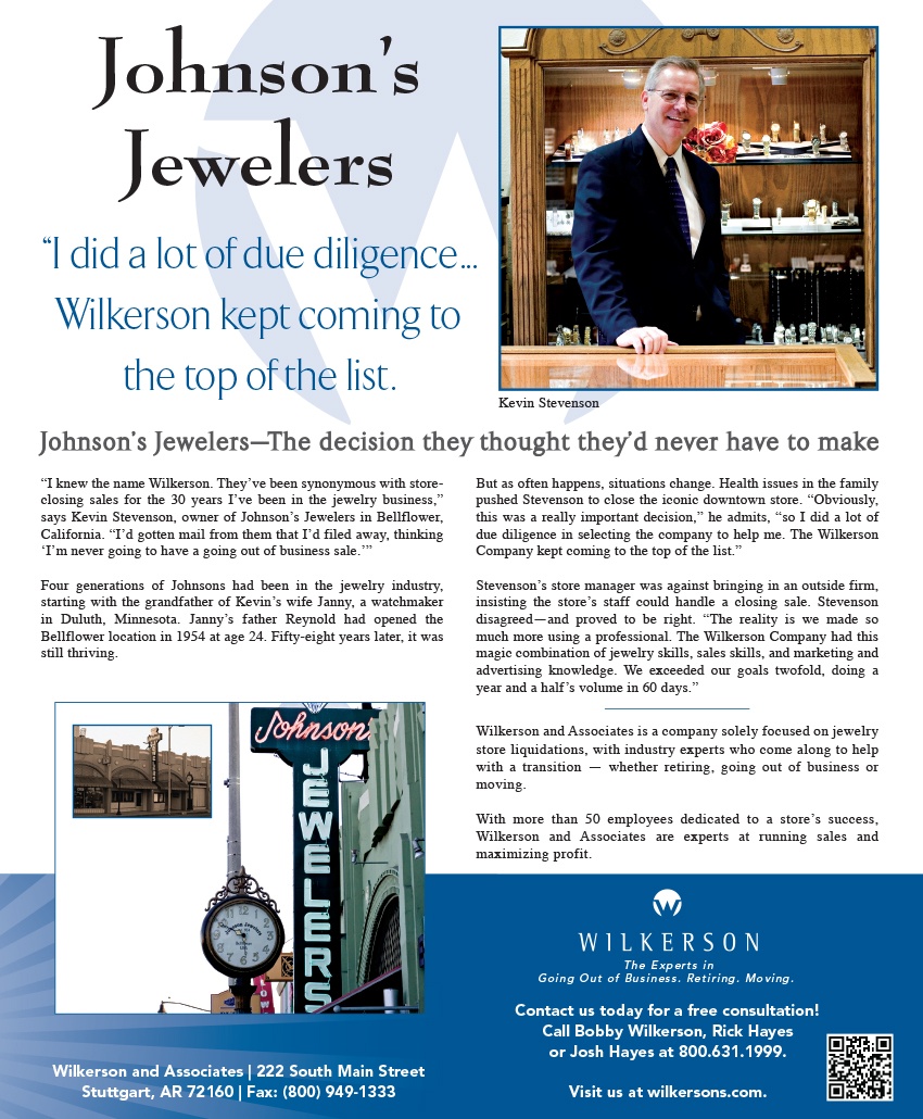 Photo from jewelry sale at Johnson’s Jewelers