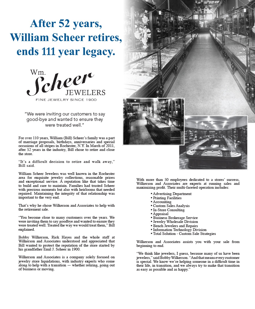 Photo from jewelry sale at WM. Scheer Jewelers