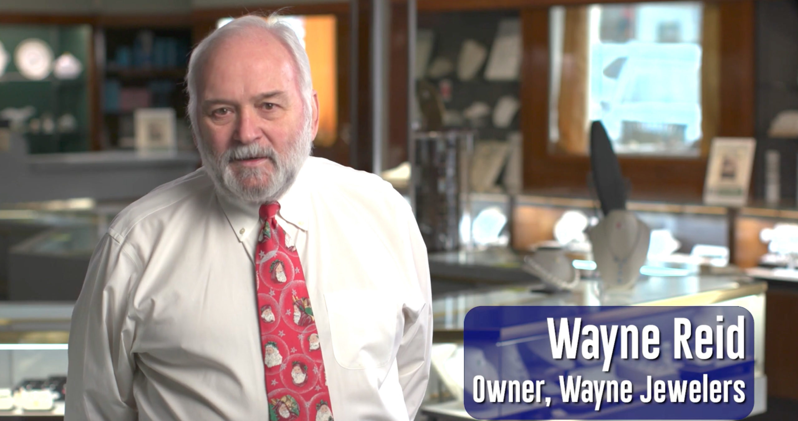 Still image from the video about the jewelry sale at Wayne Jewelers