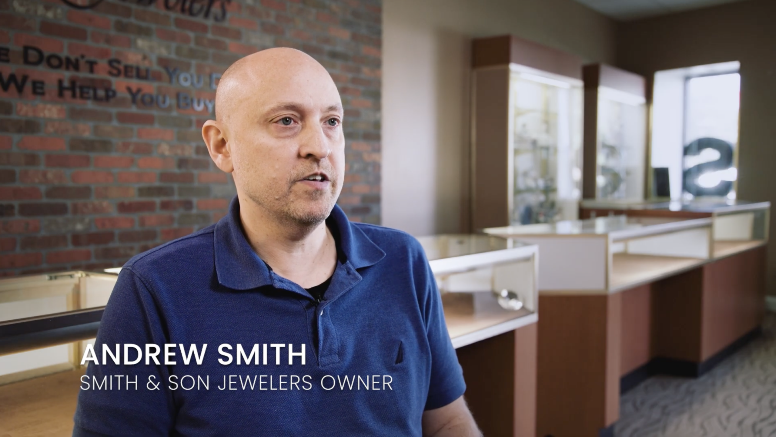 Still image from the video about the jewelry sale at Smith & Sons Jewelers